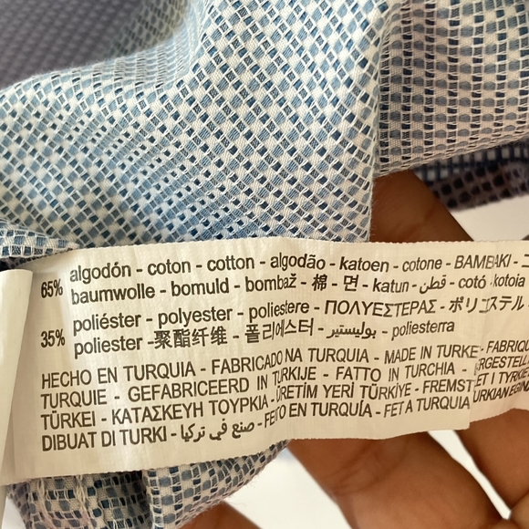 Preloved Zara Man Plaid Office Cocktail Slim Fit Dress Shirt - Size Small - Picture 13 of 14